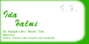 ida halmi business card
